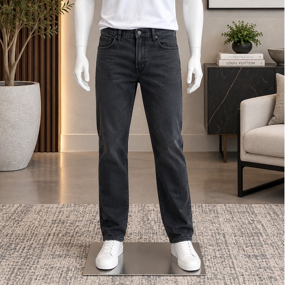 Lucky Brand Mens Pants Slim Fit Stretch Casual Black 36x30